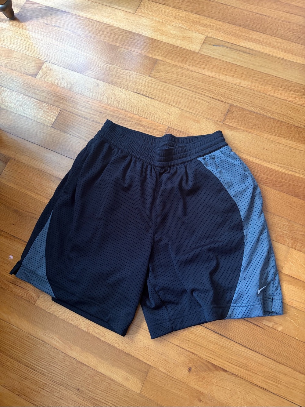 Nike Women’s Black and Gray Athletic Mesh Shorts
